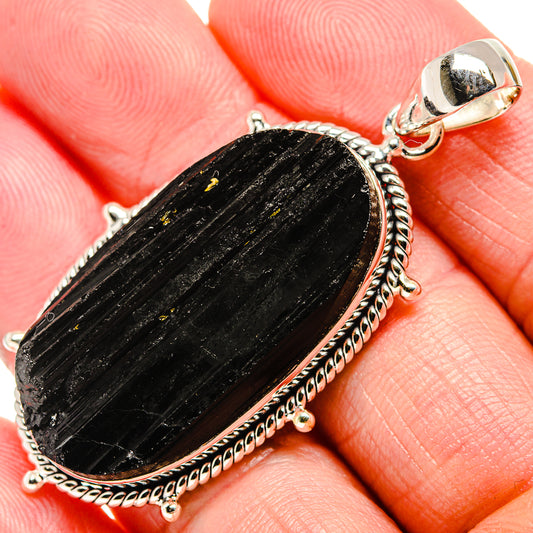 Black Tourmaline Pendants handcrafted by Ana Silver Co - PD35435