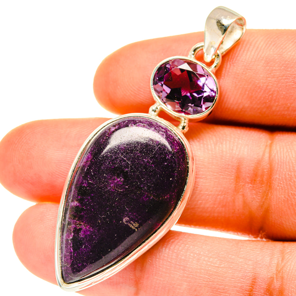 Ruby Fuchsite Pendants handcrafted by Ana Silver Co - PD3544