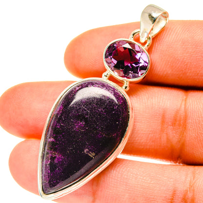 Ruby Fuchsite Pendants handcrafted by Ana Silver Co - PD3544