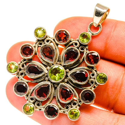 Garnet Pendants handcrafted by Ana Silver Co - PD3546
