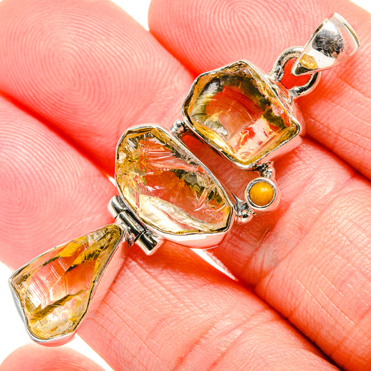 Citrine Pendants handcrafted by Ana Silver Co - PD35471