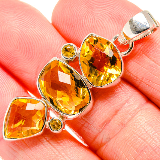 Citrine Pendants handcrafted by Ana Silver Co - PD35475