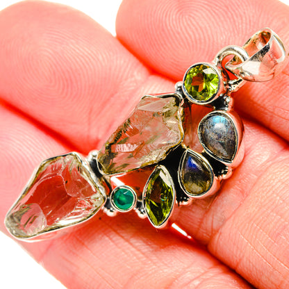 Aquamarine Pendants handcrafted by Ana Silver Co - PD35477