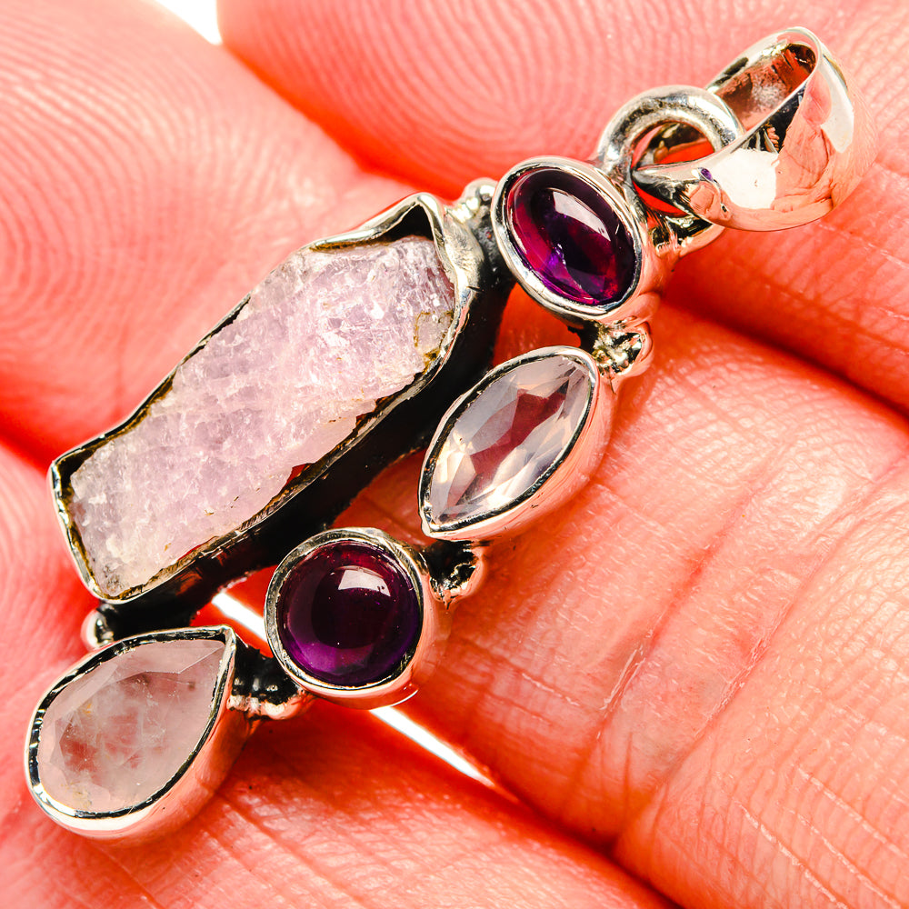 Rose Quartz Pendants handcrafted by Ana Silver Co - PD35482