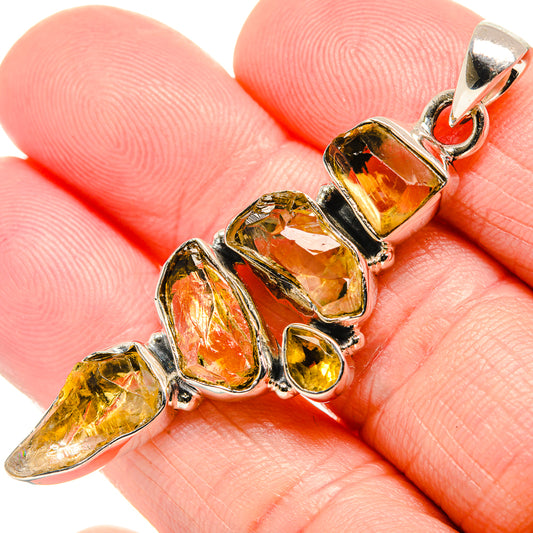 Citrine Pendants handcrafted by Ana Silver Co - PD35492