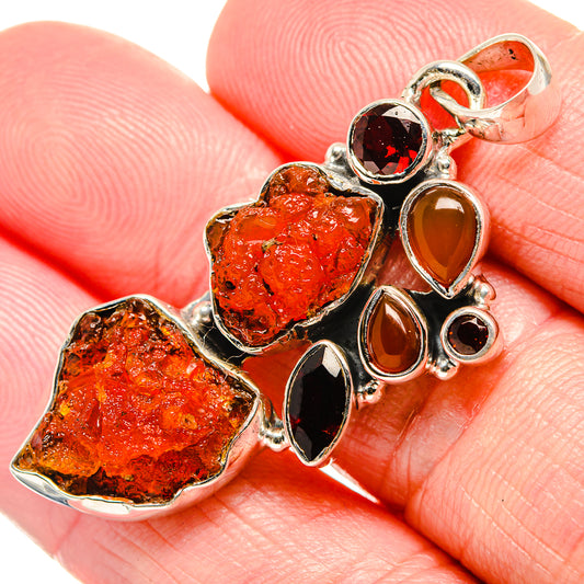 Garnet Pendants handcrafted by Ana Silver Co - PD35505