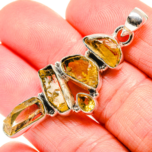 Citrine Pendants handcrafted by Ana Silver Co - PD35509