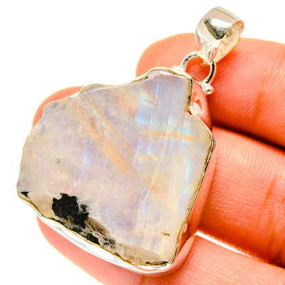 Rainbow Moonstone Pendants handcrafted by Ana Silver Co - PD3551