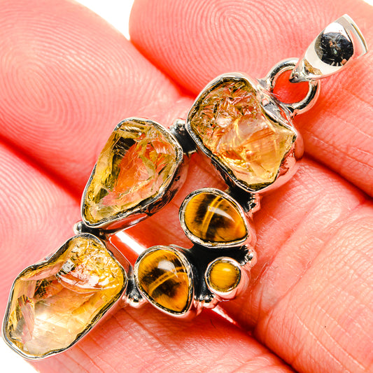 Citrine Pendants handcrafted by Ana Silver Co - PD35511