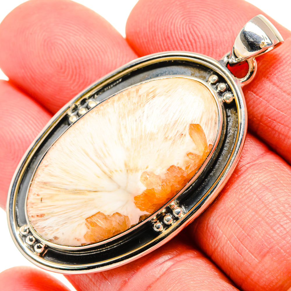 Scolecite Pendants handcrafted by Ana Silver Co - PD35528