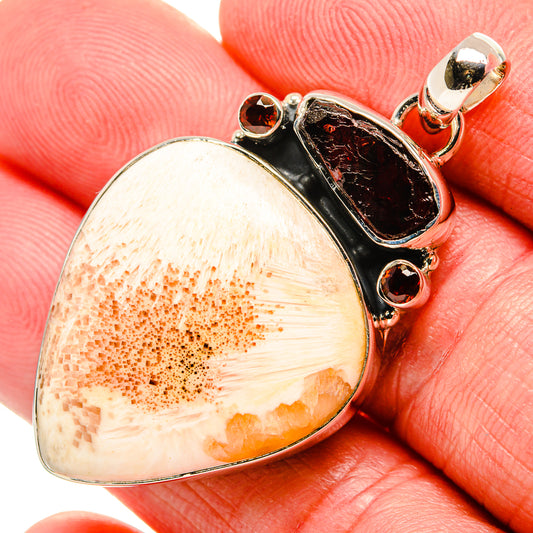 Scolecite Pendants handcrafted by Ana Silver Co - PD35529