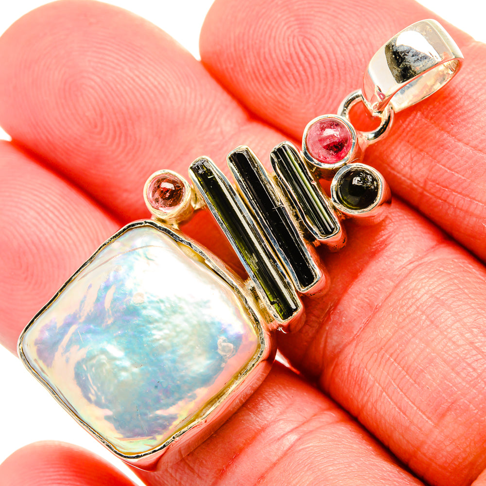 Biwa Pearl Pendants handcrafted by Ana Silver Co - PD35531