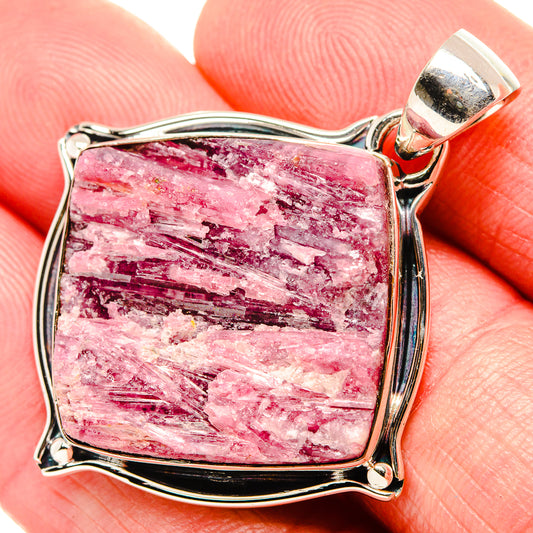 Pink Tourmaline Pendants handcrafted by Ana Silver Co - PD35539