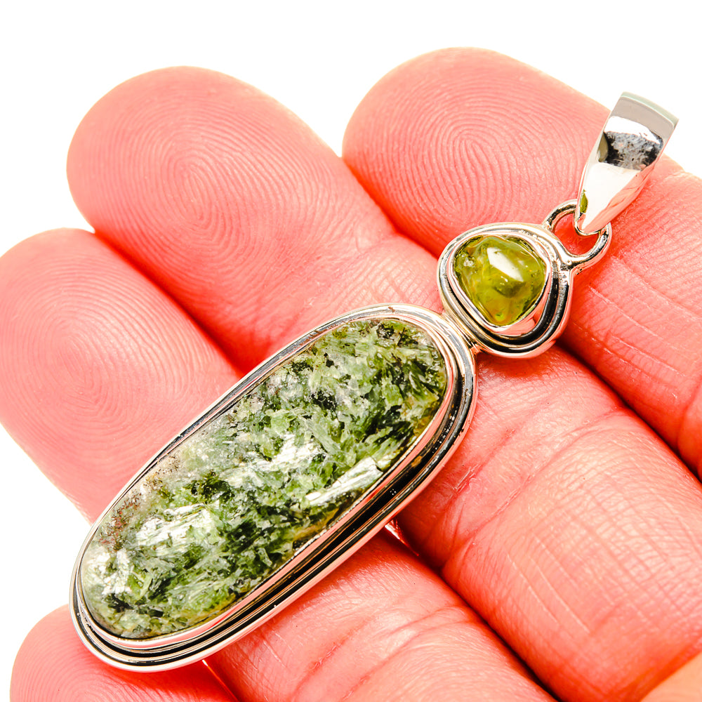 Green Fuchsite Pendants handcrafted by Ana Silver Co - PD35544