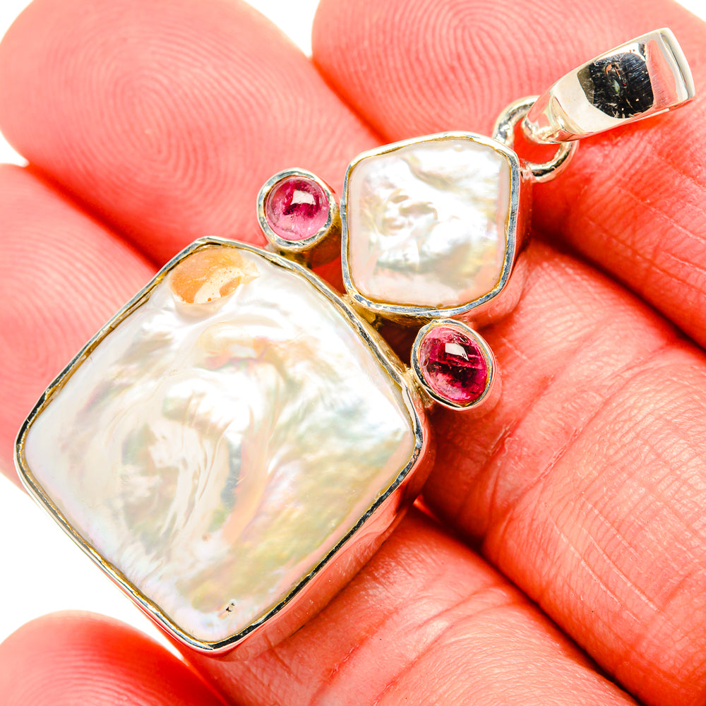 Mother Of Pearl Pendants handcrafted by Ana Silver Co - PD35549