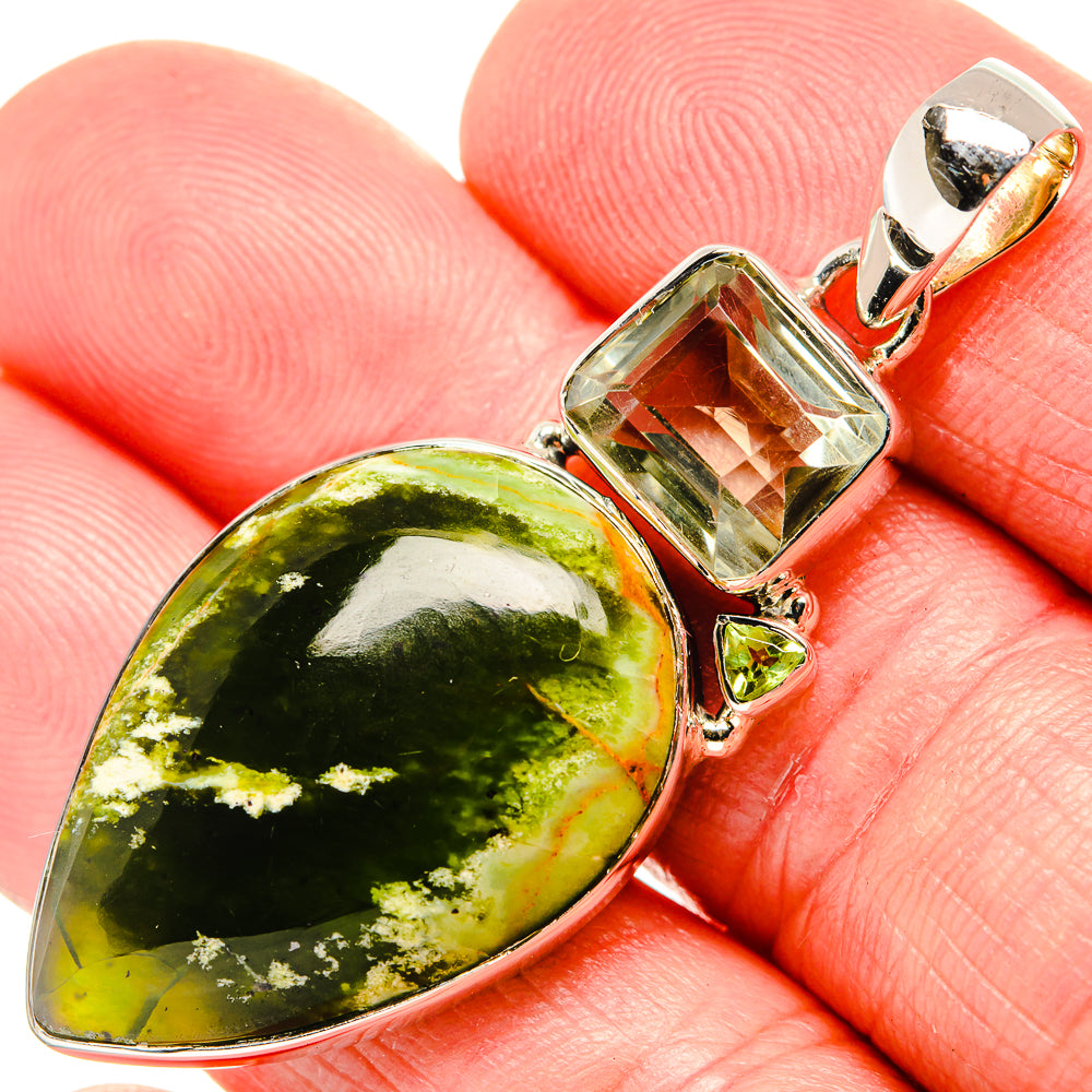 Rainforest Opal Pendants handcrafted by Ana Silver Co - PD35552