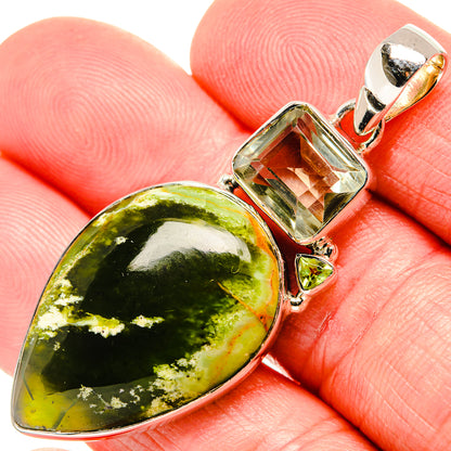 Rainforest Opal Pendants handcrafted by Ana Silver Co - PD35552