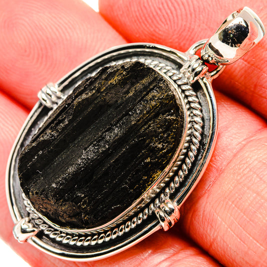 Black Tourmaline Pendants handcrafted by Ana Silver Co - PD35554