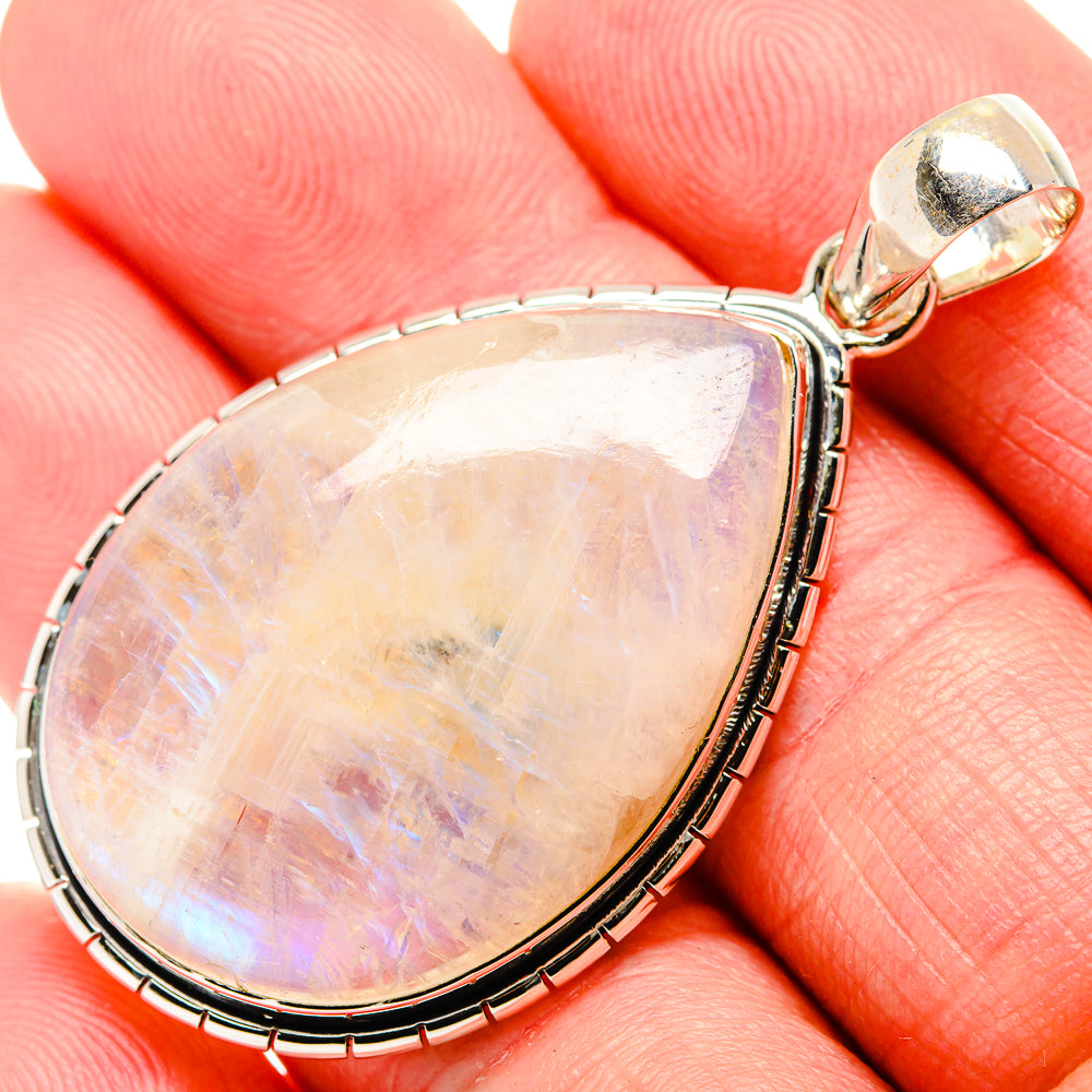 Rainbow Moonstone Pendants handcrafted by Ana Silver Co - PD35559