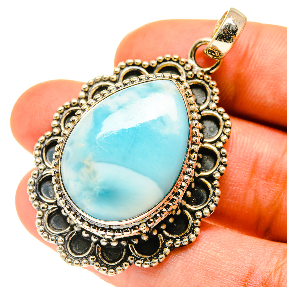 Larimar Pendants handcrafted by Ana Silver Co - PD3556