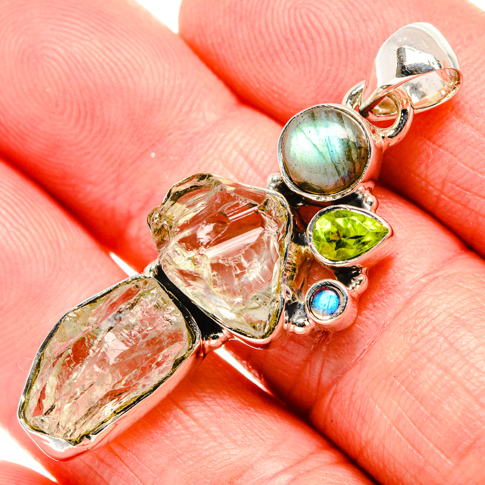 Green Amethyst Pendants handcrafted by Ana Silver Co - PD35573