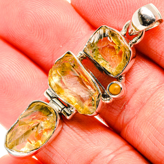 Citrine Pendants handcrafted by Ana Silver Co - PD35577