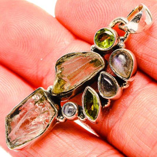 Green Amethyst Pendants handcrafted by Ana Silver Co - PD35582