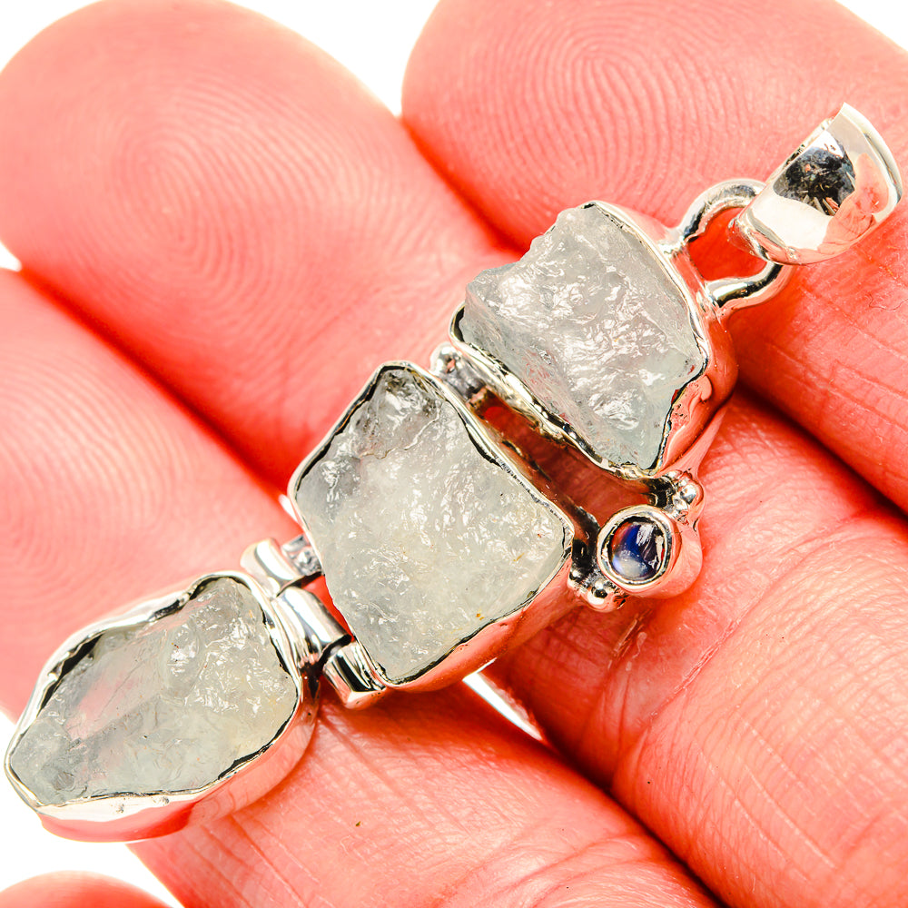 Aquamarine Pendants handcrafted by Ana Silver Co - PD35599