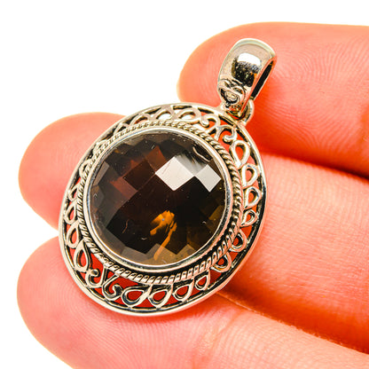 Smoky Quartz Pendants handcrafted by Ana Silver Co - PD3560