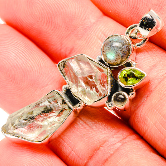 Green Amethyst Pendants handcrafted by Ana Silver Co - PD35605