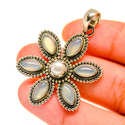 Aqua Chalcedony Pendants handcrafted by Ana Silver Co - PD3561