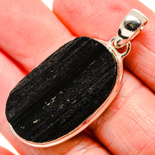 Black Tourmaline Pendants handcrafted by Ana Silver Co - PD35628