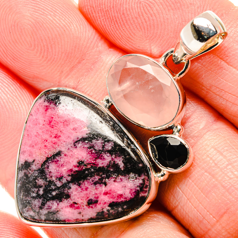 Rhodonite Pendants handcrafted by Ana Silver Co - PD35631
