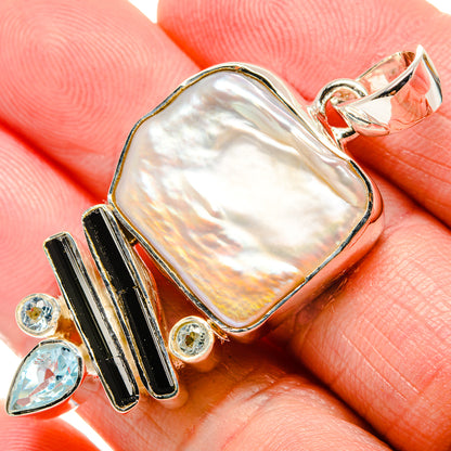 Mother Of Pearl Pendants handcrafted by Ana Silver Co - PD35632