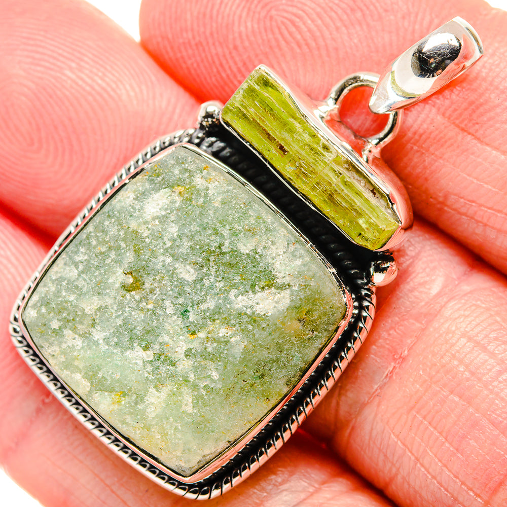 Prehnite Pendants handcrafted by Ana Silver Co - PD35640