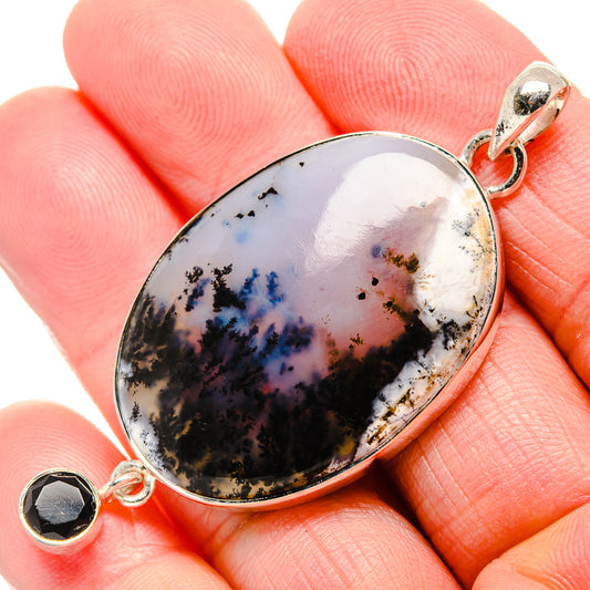 Dendritic Opal Pendants handcrafted by Ana Silver Co - PD35647