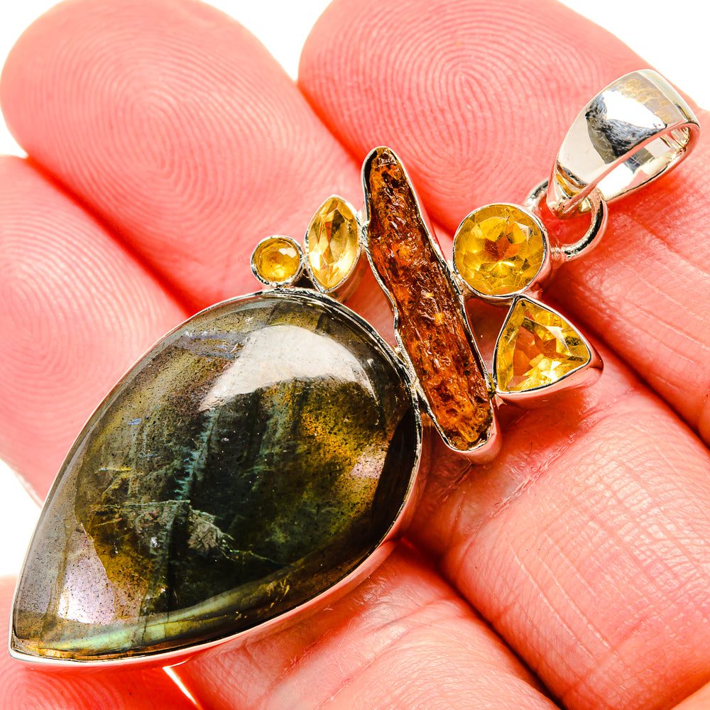 Labradorite Pendants handcrafted by Ana Silver Co - PD35648