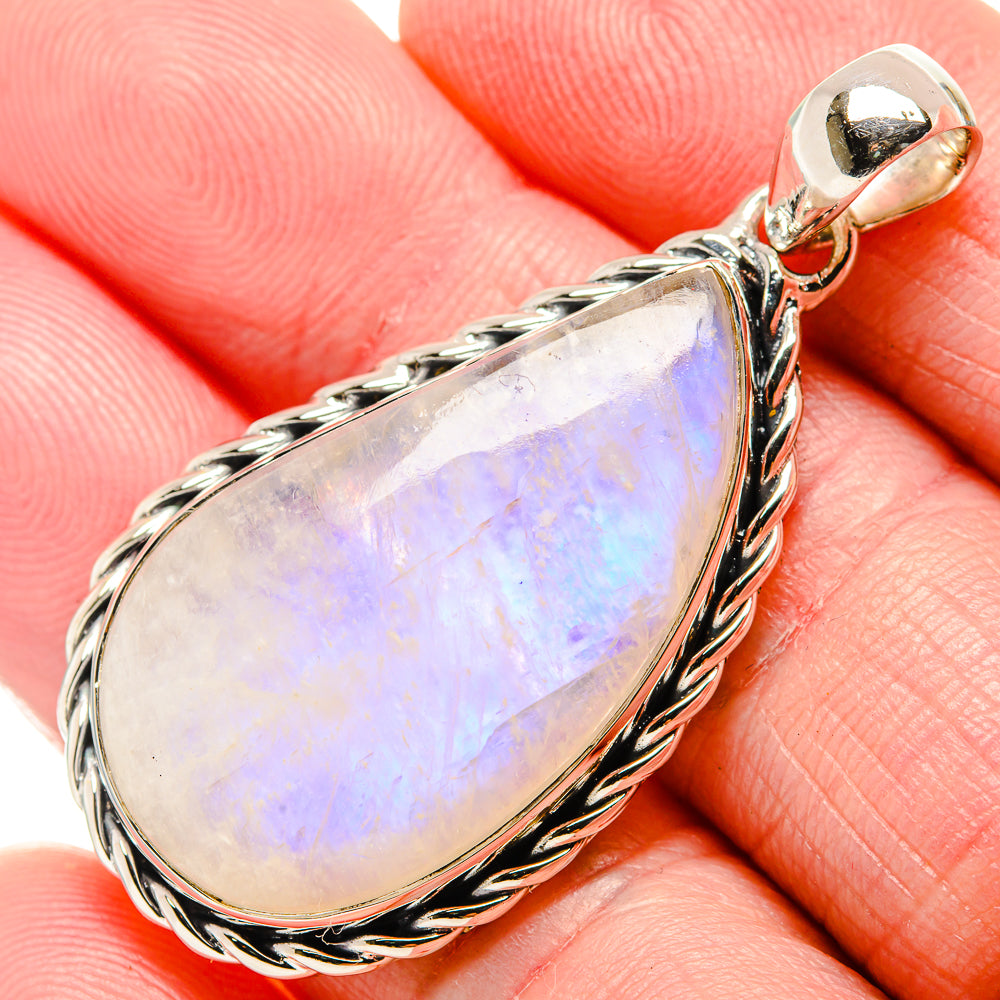 Rainbow Moonstone Pendants handcrafted by Ana Silver Co - PD35649