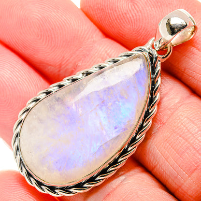 Rainbow Moonstone Pendants handcrafted by Ana Silver Co - PD35649
