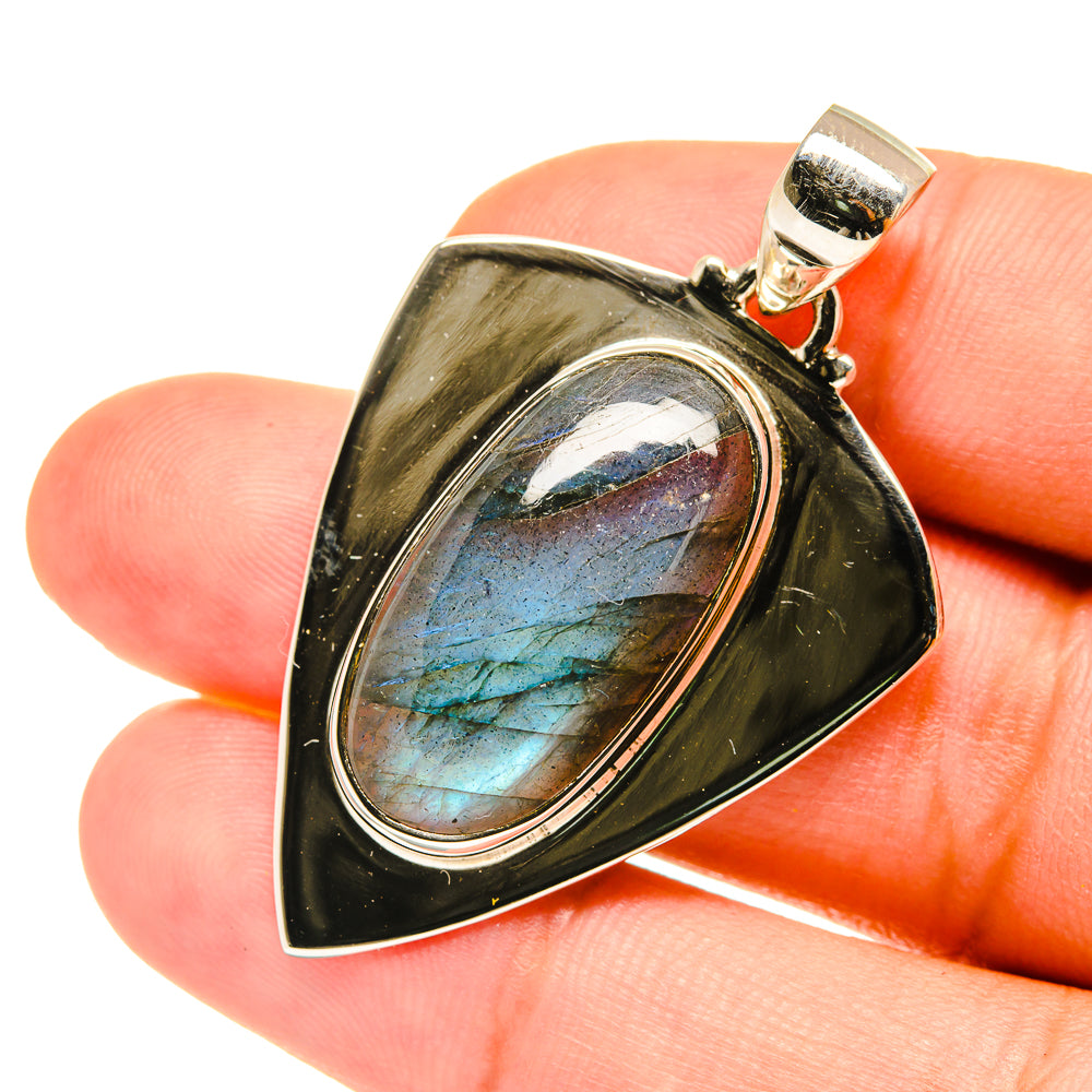 Labradorite Pendants handcrafted by Ana Silver Co - PD3565