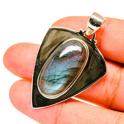 Labradorite Pendants handcrafted by Ana Silver Co - PD3565