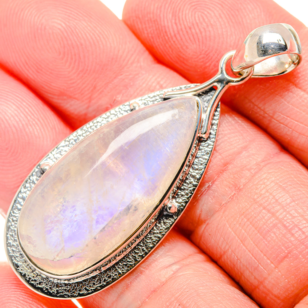 Rainbow Moonstone Pendants handcrafted by Ana Silver Co - PD35650