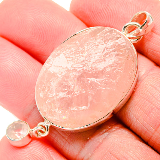 Rose Quartz Pendants handcrafted by Ana Silver Co - PD35653