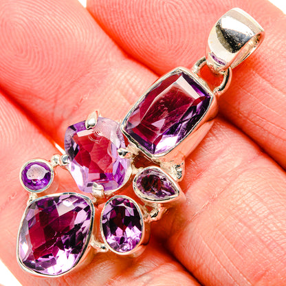 Amethyst Pendants handcrafted by Ana Silver Co - PD35663