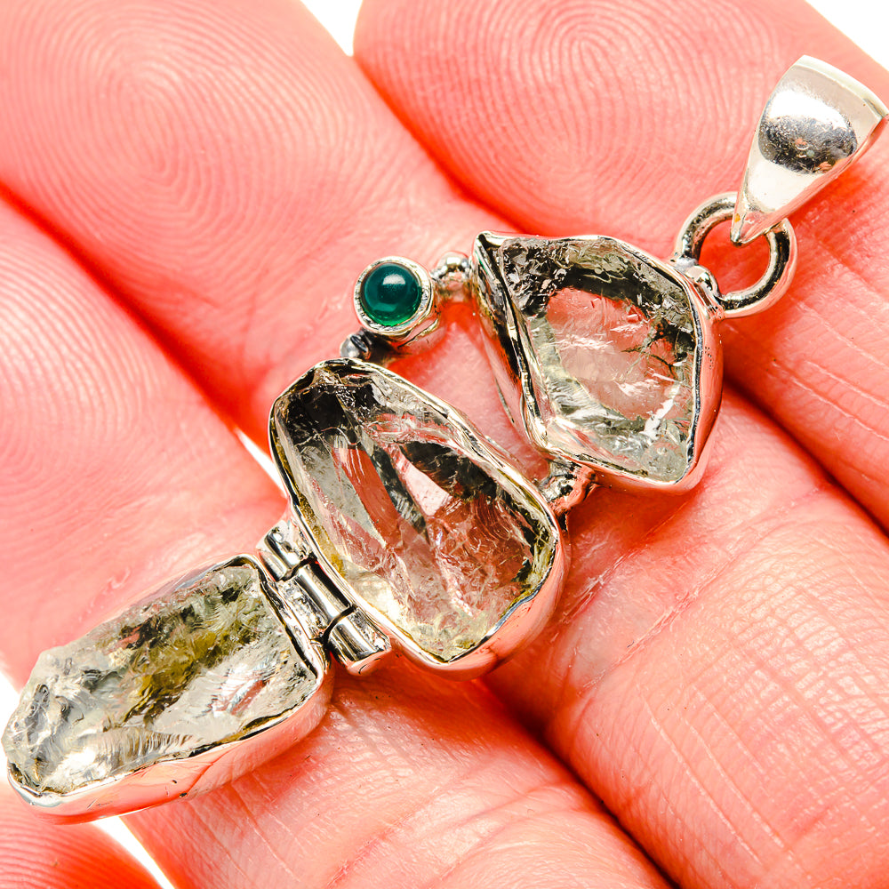 Green Amethyst Pendants handcrafted by Ana Silver Co - PD35667
