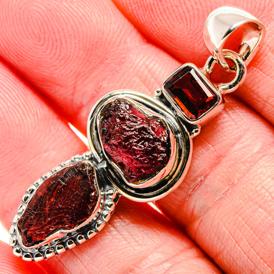 Garnet Pendants handcrafted by Ana Silver Co - PD35673