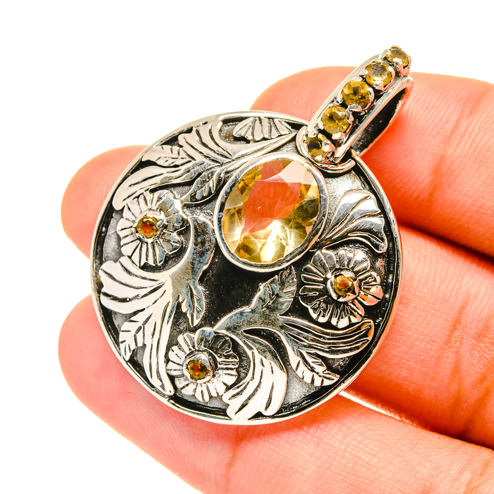 Citrine Pendants handcrafted by Ana Silver Co - PD3568