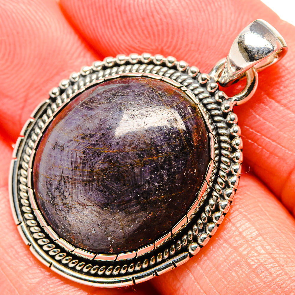 Star Ruby Pendants handcrafted by Ana Silver Co - PD35682