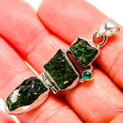 Chrome Diopside Pendants handcrafted by Ana Silver Co - PD35685