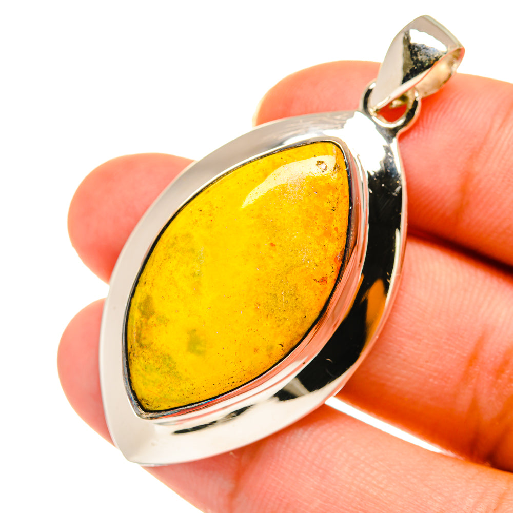 Bumble Bee Jasper Pendants handcrafted by Ana Silver Co - PD3569